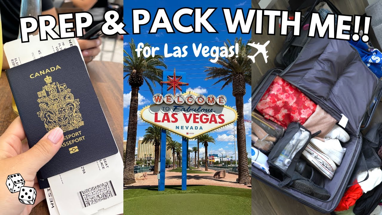 PREP & PACK WITH ME FOR LAS VEGAS | packing cubes, outfits, nails, lashes & more!