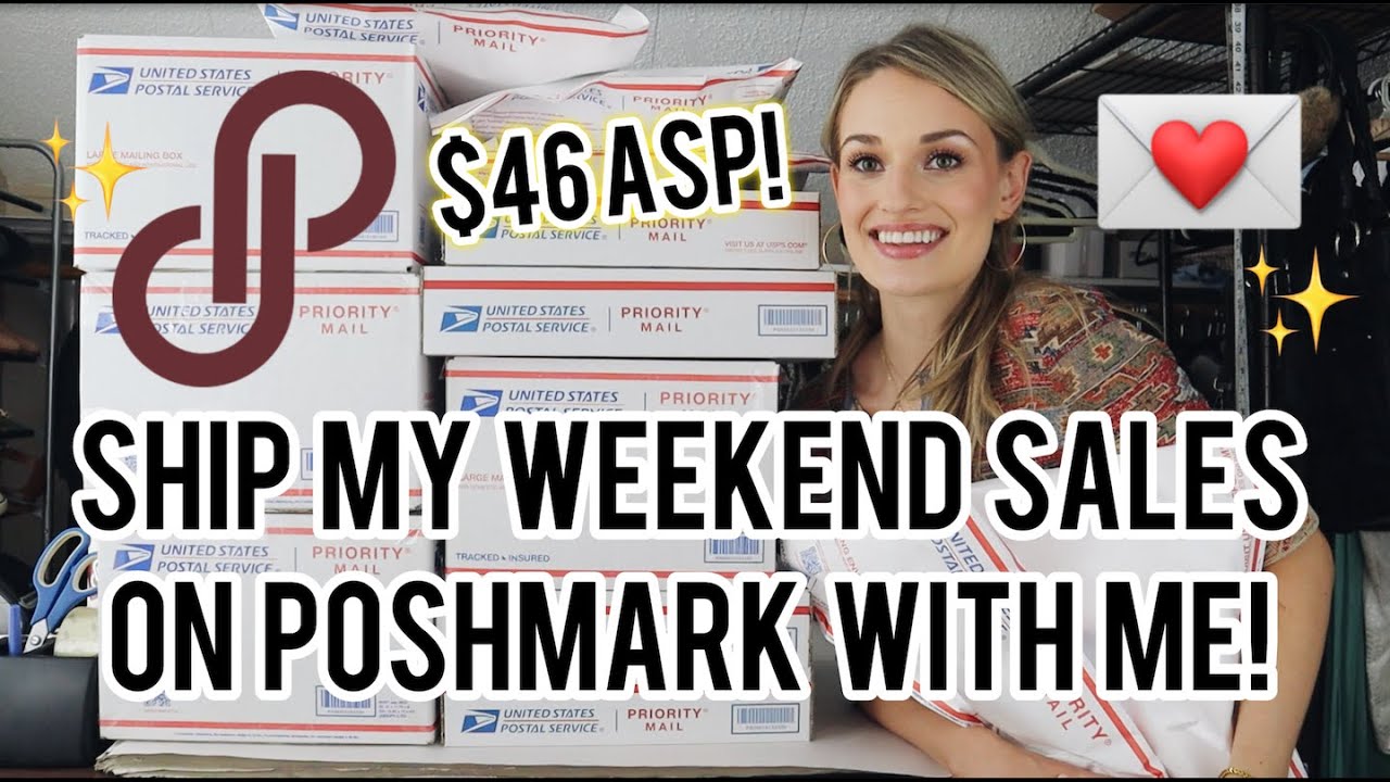 Ship My Weekend Sales on Poshmark With Me! See What Sold FAST & For a GREAT Profit! $46 ASP!