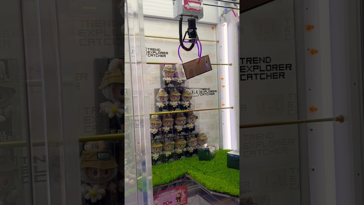 Labubu Fall in Wild! 🥰 #labubuv2 #labubumacaron #clawmachine #clawmachinewin #clawmachineshort