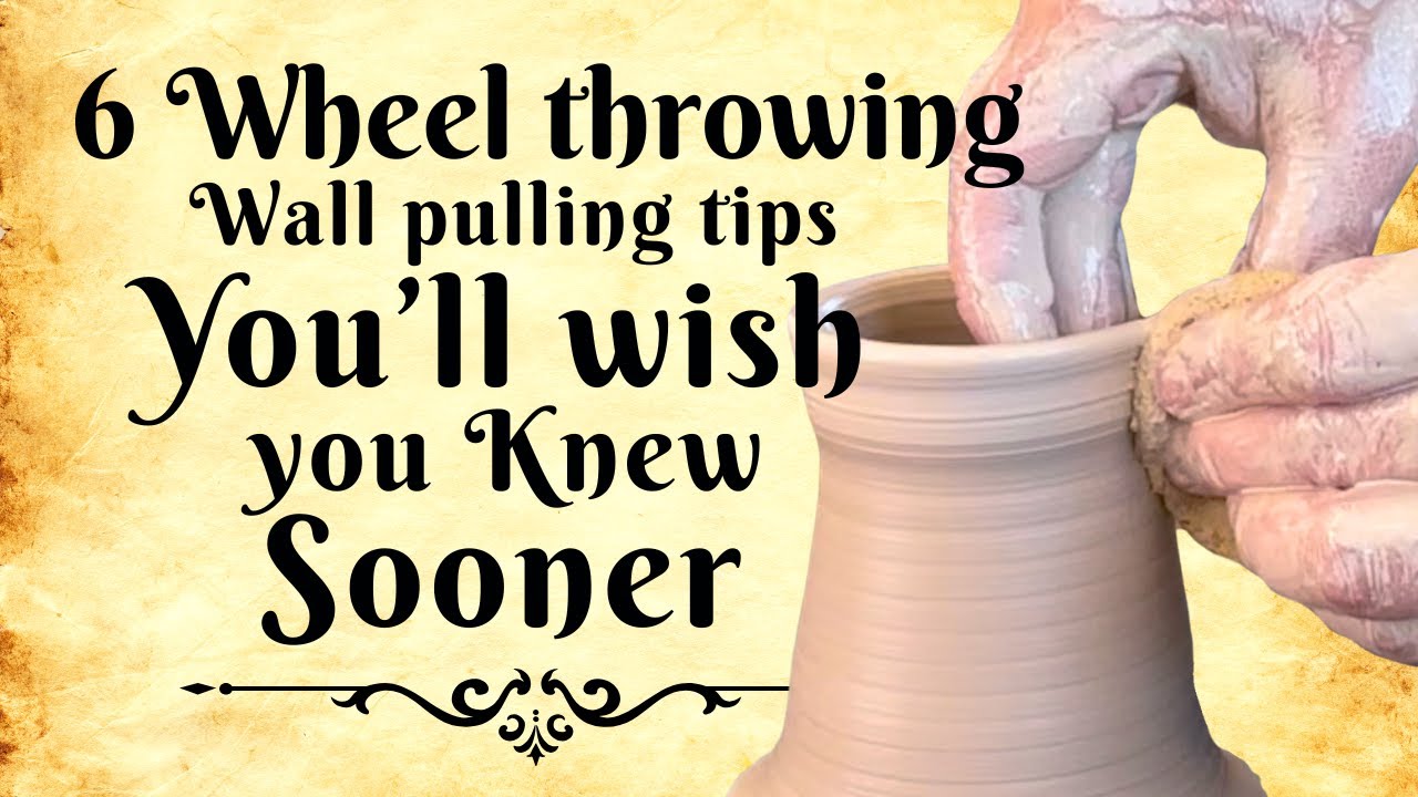 6 Wheel Throwing Tips to Pulling Better Walls #howto #pottery #ceramic #handmade #diy #clay