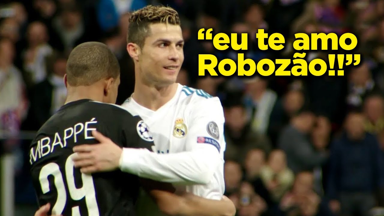 O DIA QUE CRISTIANO RONALDO CONHECEU O SEU FÃ MBAPPÉ DO PSG!!!!