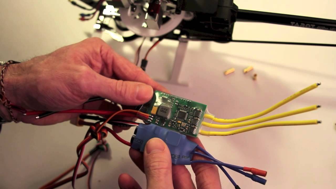 23: Tarot 450 Pro V2 Build : ESC Size YEP 45A vs HobbyWing 40A