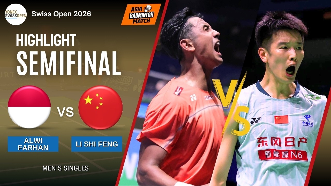 Alwi Farhan (INA) [6] vs Li Shi Feng (CHN) [1] - SF | Swiss Open 2026