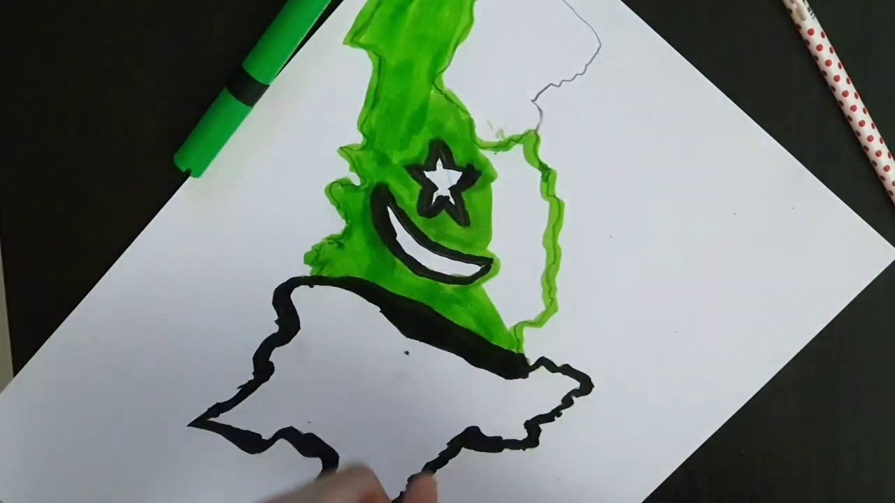 Pakistan Map Drawing