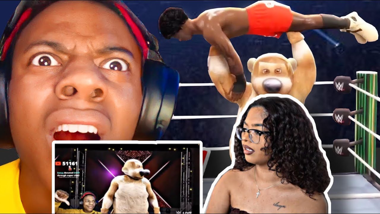 iShowSpeed ​​играет в WWE.. (так смешно) РЕАКЦИЯ!