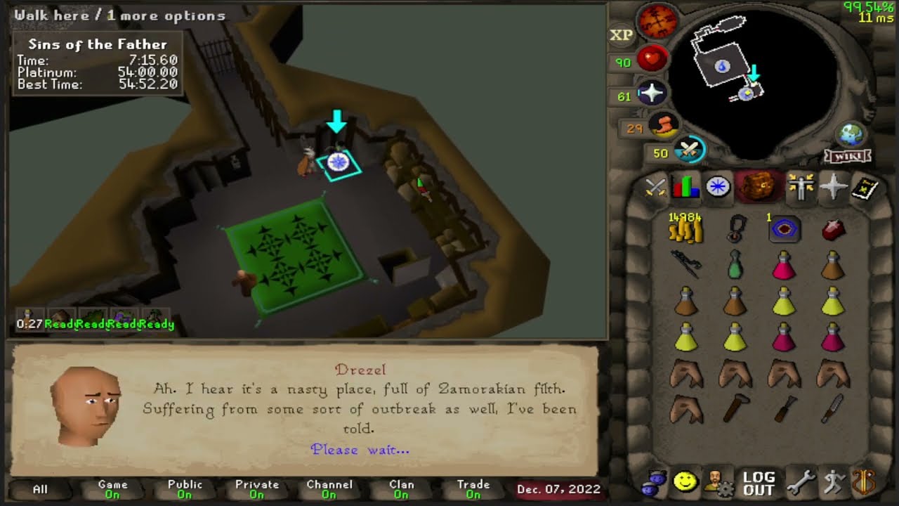 Sins of the Father - Speedrun 54:00 (Platinum) - OSRS