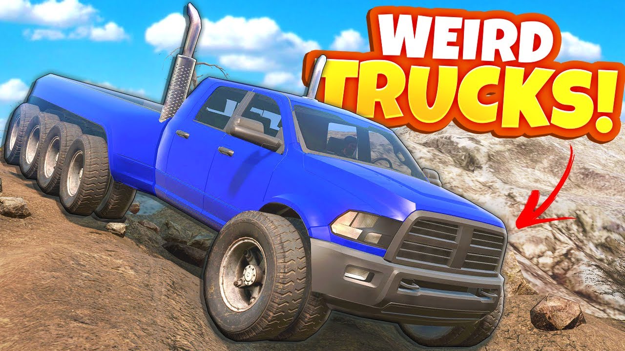 We Climbed Mountains in WEIRD TRUCKS in Snowrunner Mods!