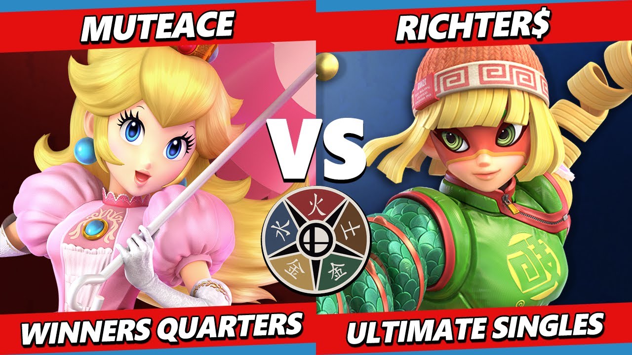 The Hokage Exams 2 - MuteAce (Peach) Vs. Richter$ (Min Min) Smash Ultimate - SSBU