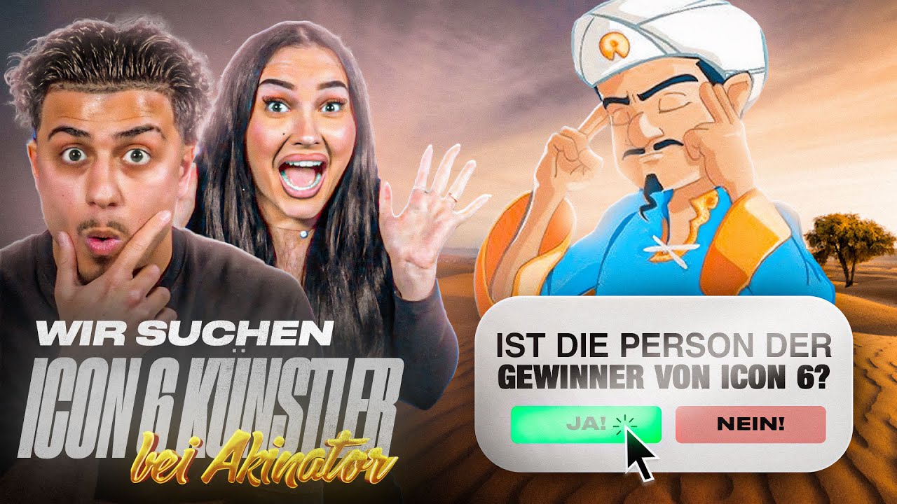 ILO RASTET AUS 🤩 ICON 6 K&Uuml;NSTLER BEI AKINATOR 😱