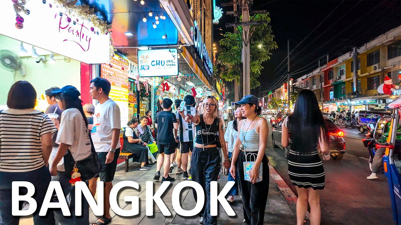 Bangkok Night City Life Amazing Thailand  🇹🇭