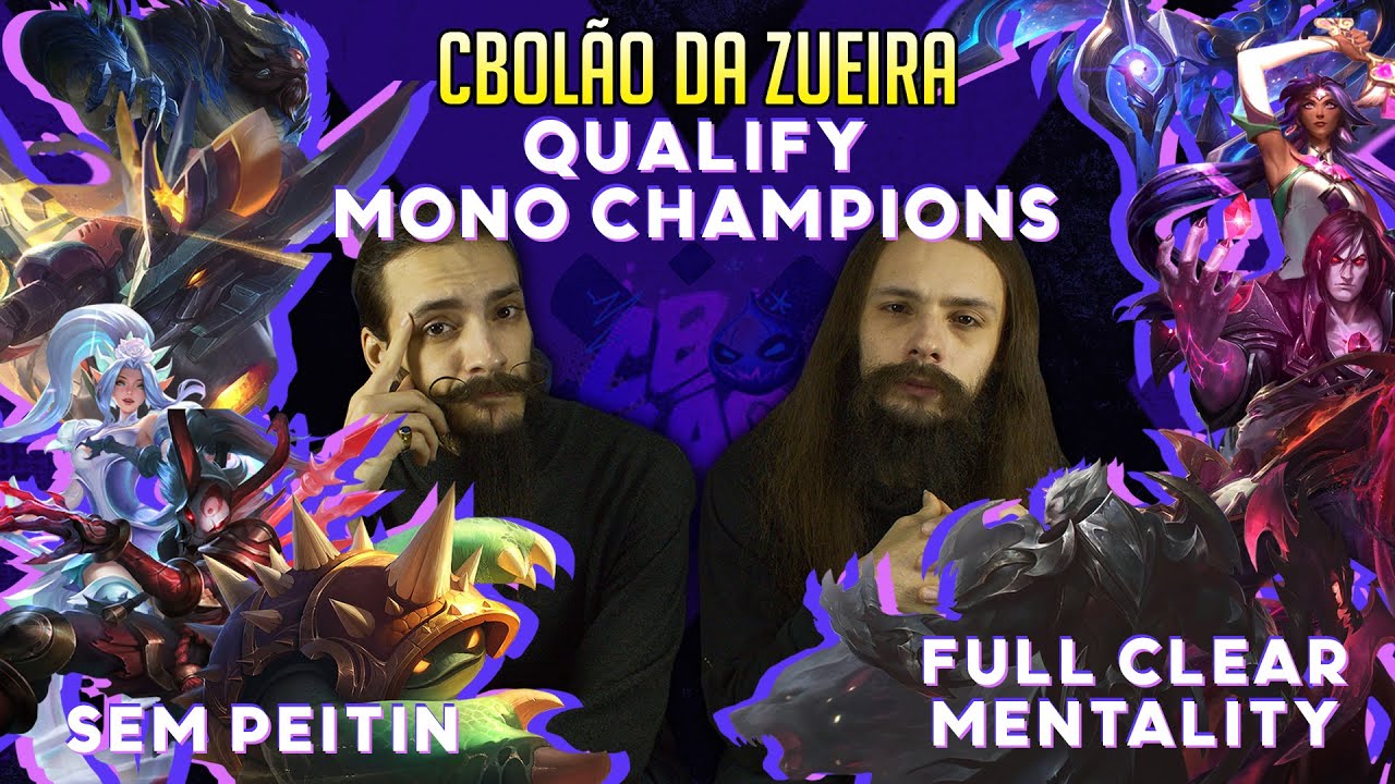 QUALIFY DOS MONO CHAMPIONS: SEM PEITIN VS FULL CLEAR MENTALITY - CBOLÃO DA ZUEIRA [REACT]