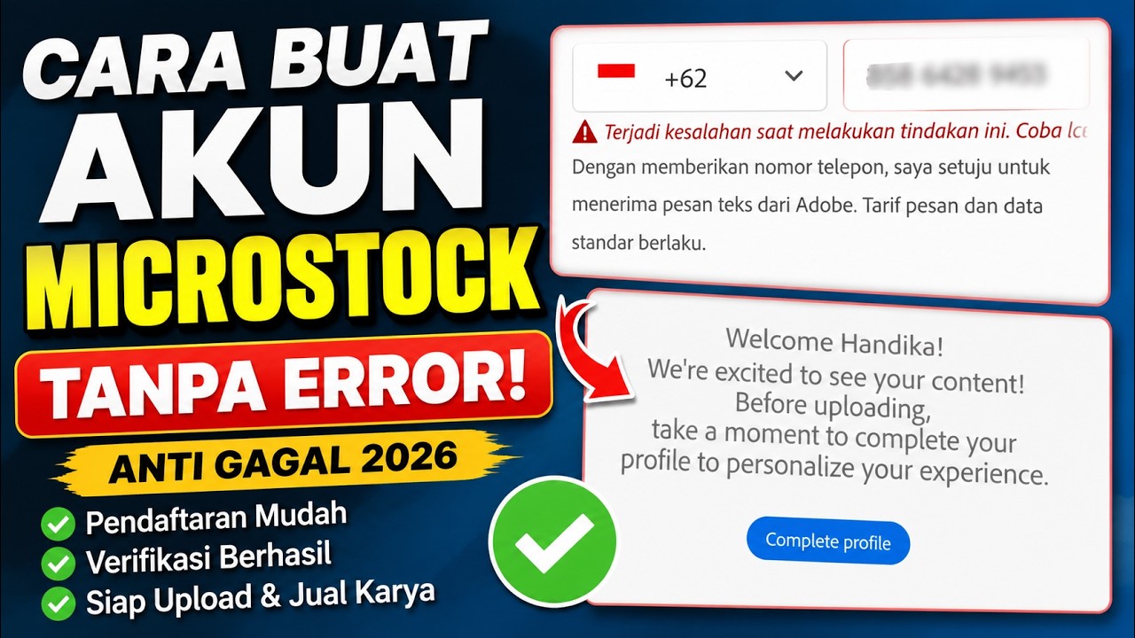 TERBARU 2026! Cara Daftar Akun Microstock Anti Gagal dan Langsung Diterima