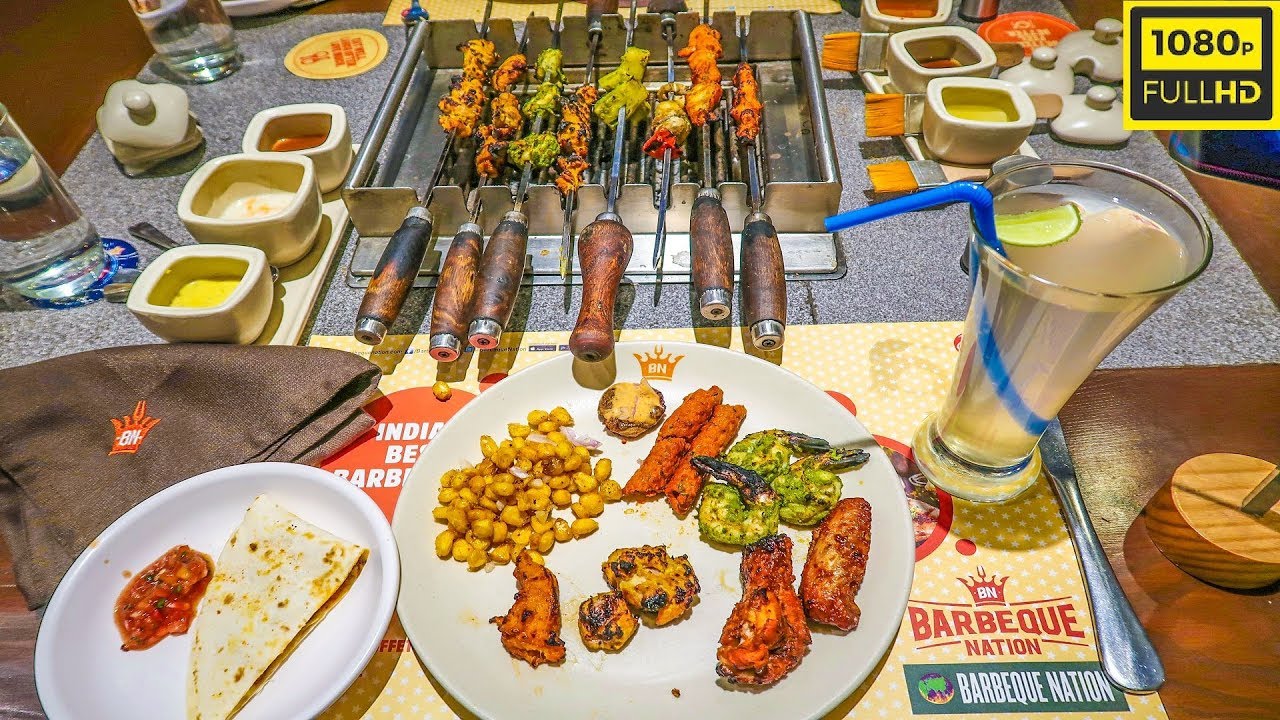 Barbecue Nation Daimond Plaza Kolkata || Prawn Chicken Mutton Crabs || Heaven for Kebab Lovers