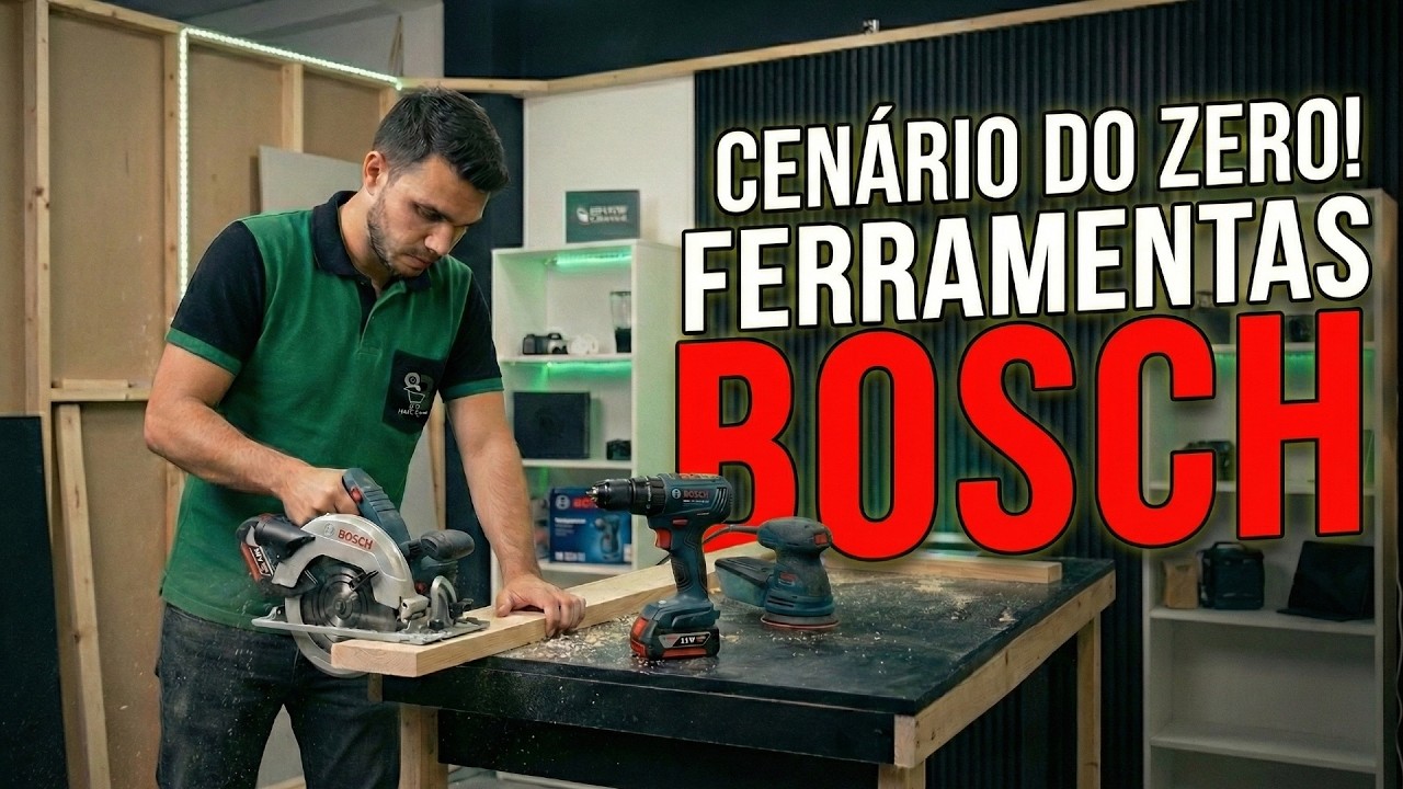 Montei Meu Cenário com as Ferramentas Elétricas Da Bosch!
