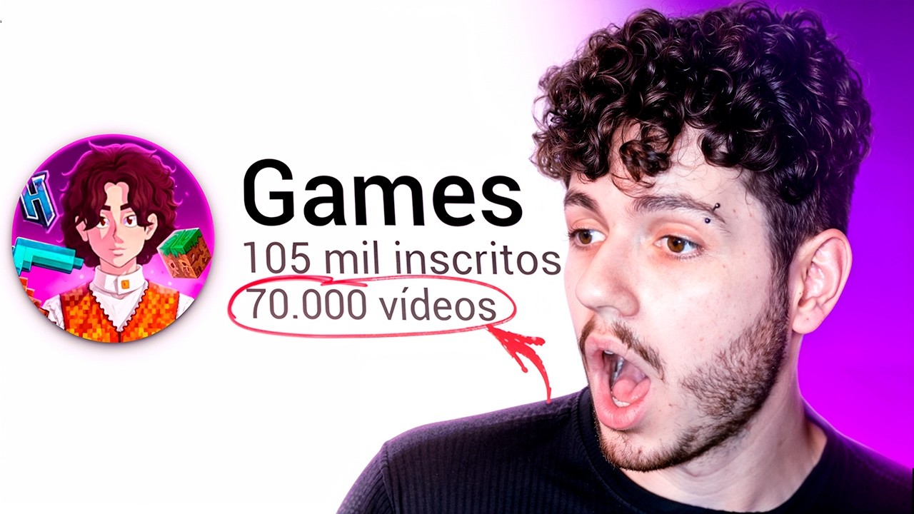 ESSE CANAL GAMER POSTOU 70 MIL VÍDEOS, E FICOU RICO ASSIM! (Estratégia Pra CRESCER no Youtube)