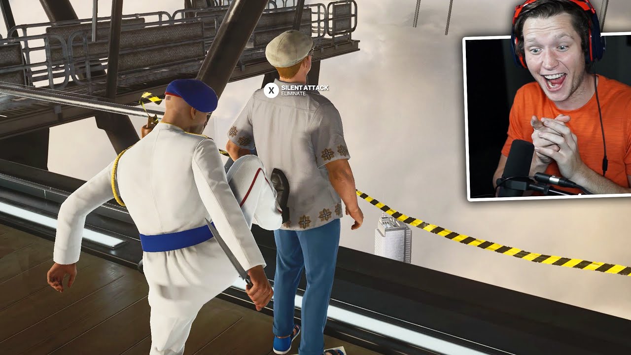 pushing him off the world's tallest building