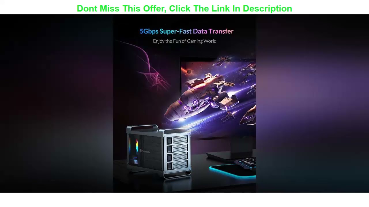 Most Awesome Product Yottamaster 4 Bay RAID External Hard Drive Enclosure 2.5