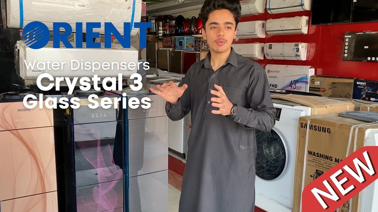 Orient water dispenser Crystal 3| newly launched | 3 colours | glass door 🚪 | Bismillah Electronics
