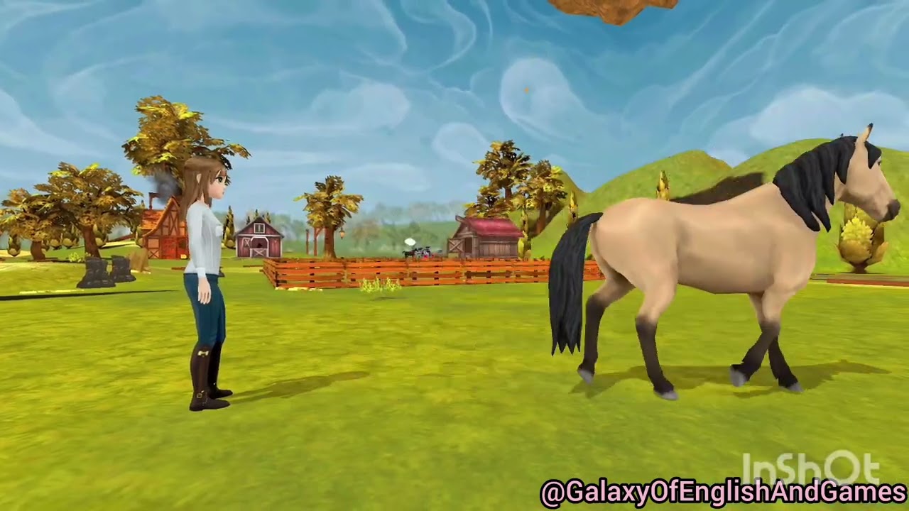 Horse riding game video gameplay for kids 