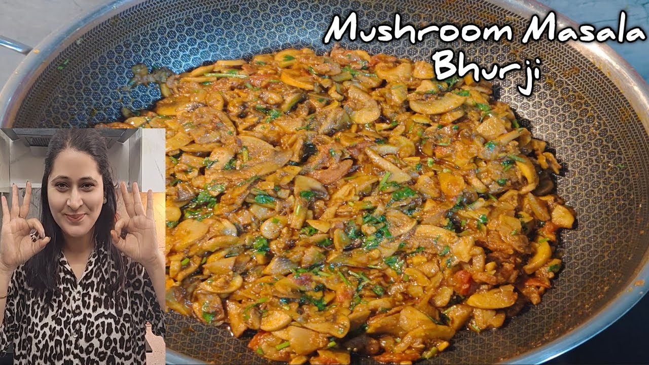 Mushroom Masala Bhurji Recipe | Swad Jabardast Banana Behad Asaan | Mushroom Recipe | Easy Recipe | 