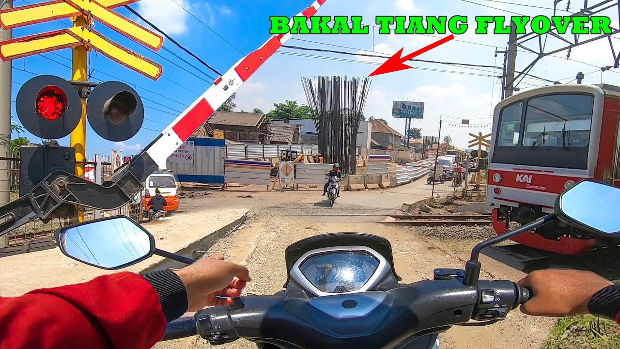 Kondisi Terbaru Perlintasan Kereta Api JPL 95 Cisauk Yg Sedang Dibangun Flyover, Banyak Alat Berat