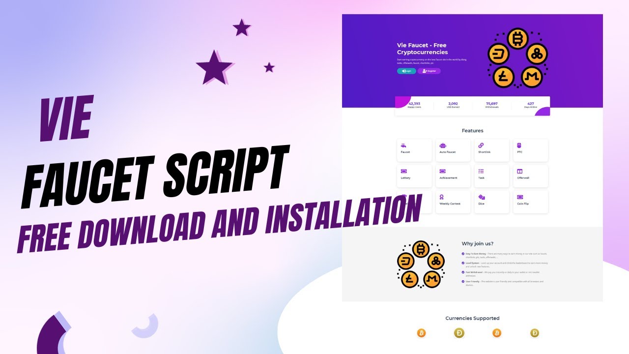Crypto Faucet Script: VIE Faucet Script - FREE Download