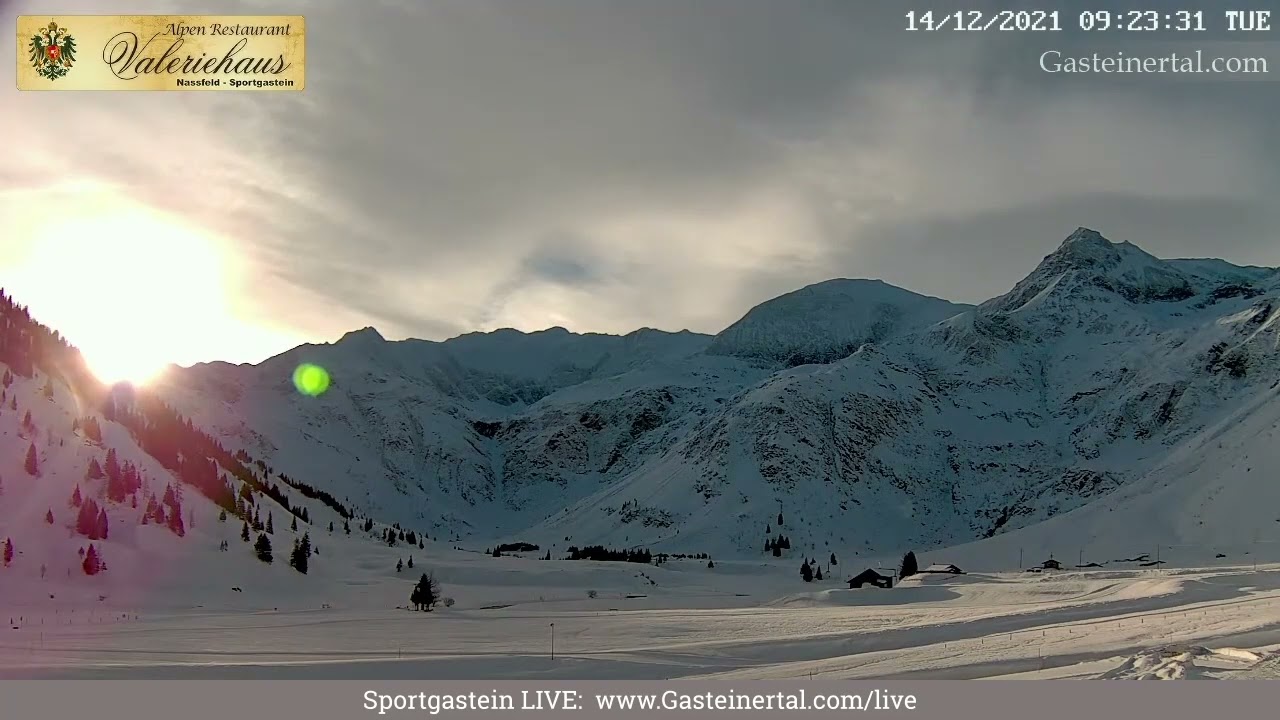 Zeitraffer Sportgastein, aufgenommen am 14.12.2021