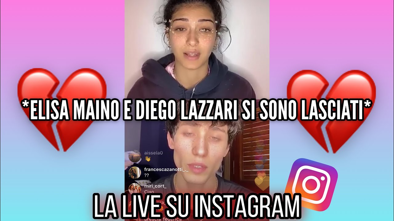ELISA MAINO e DIEGO LAZZARI: la ROTTURA in DIRETTA INSTAGRAM (live completa) 💔