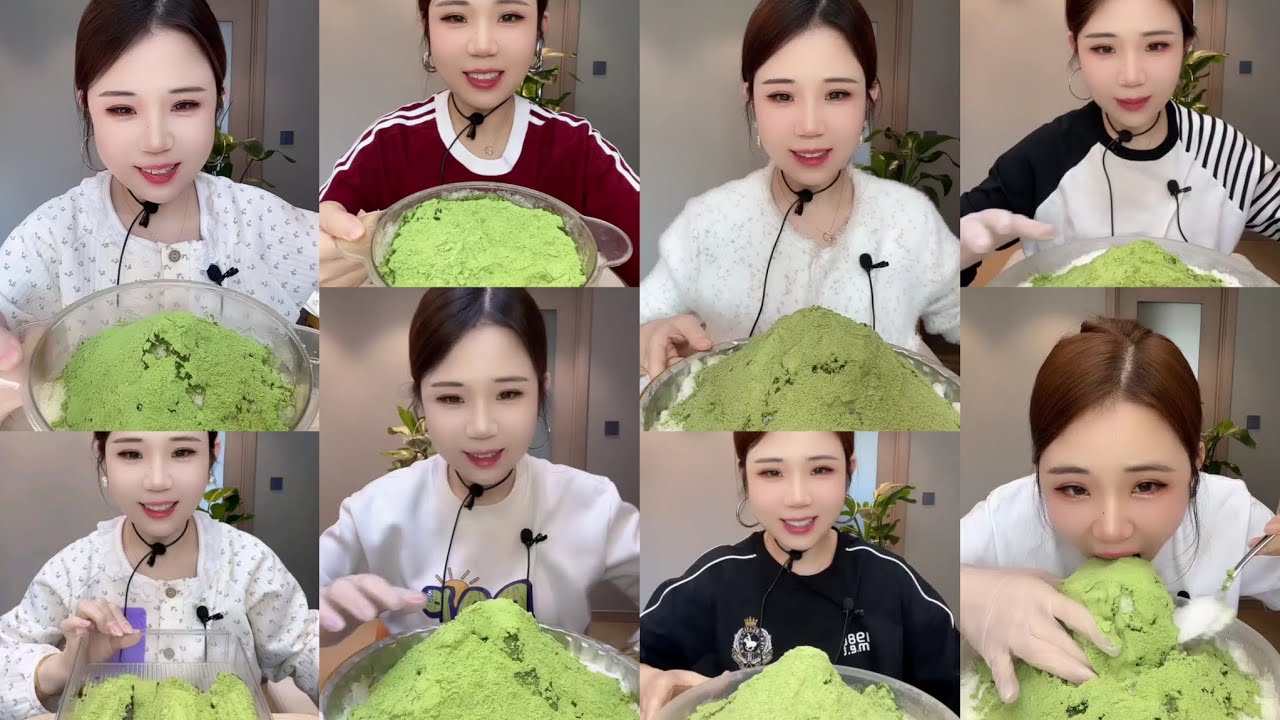 ONLY BITES ~ YY HEAVY MATCHA CRUNCHY SHAVED ICE EATING 
