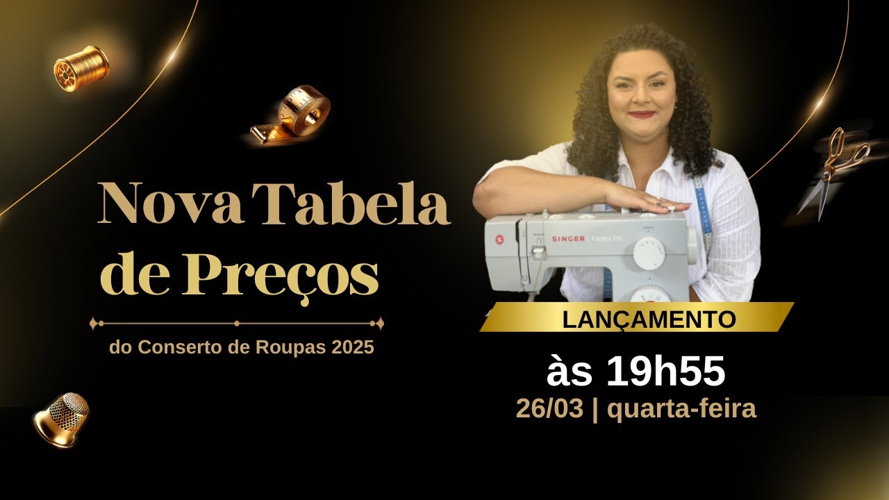 NOVA TABELA DE PREÇOS DO CONSERTO DE ROUPAS 2025