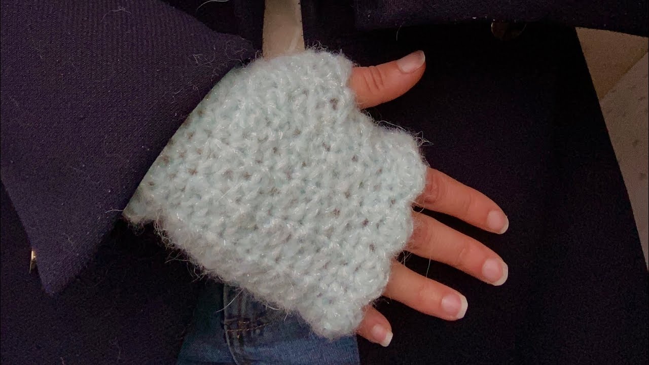 Crochet Fingerless Gloves Tutorial