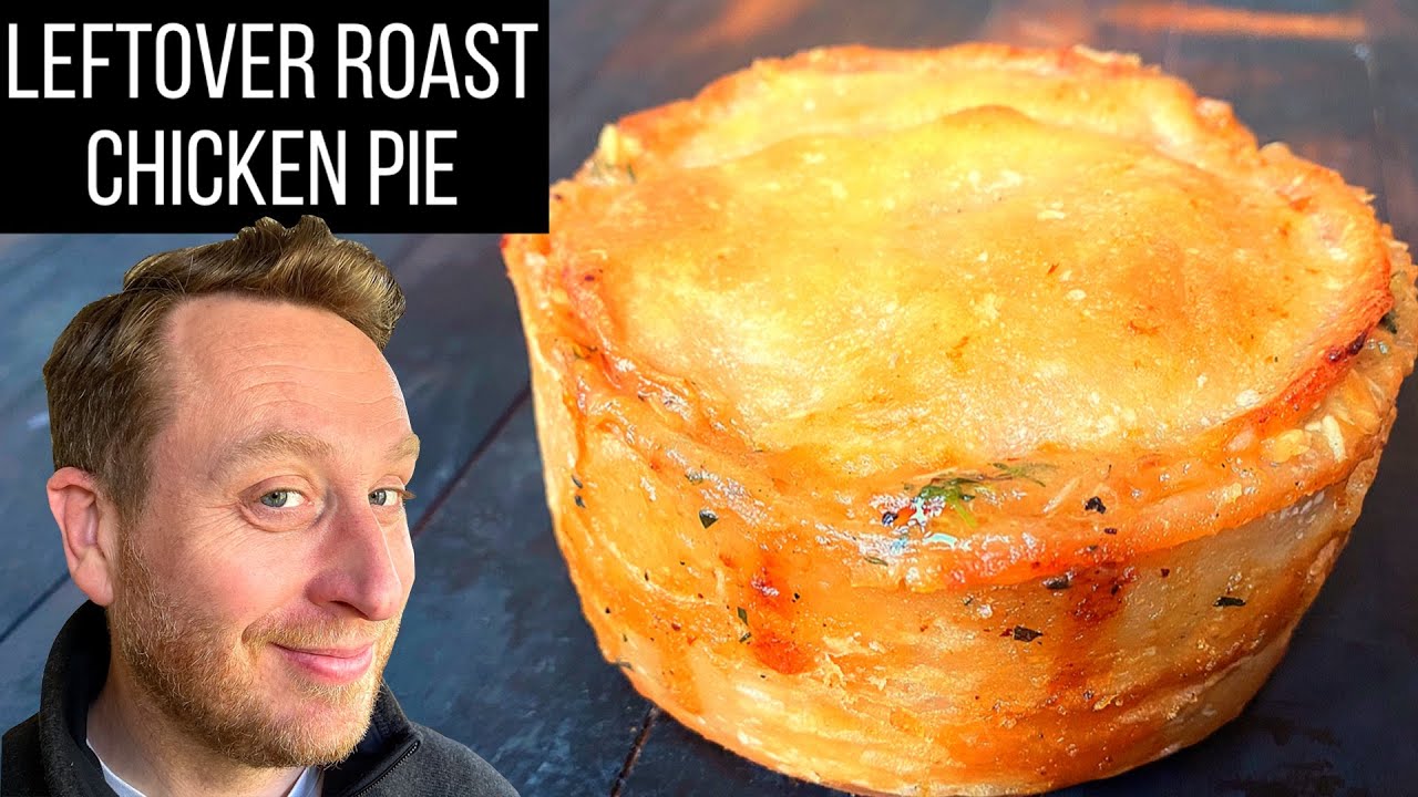 Fast & simple Leftover Roast Chicken & Ale Puff Pastry Pie from my own restaurant menu