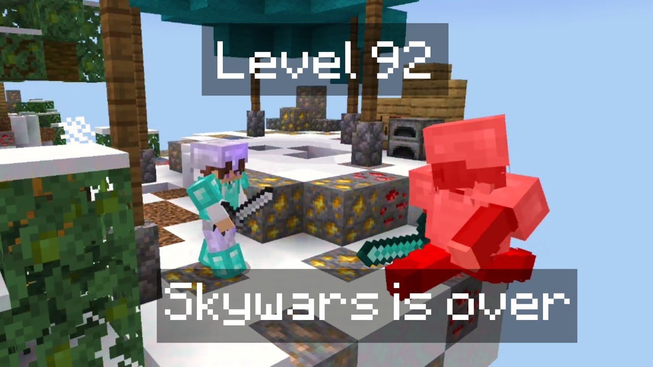 Как достичь максимального уровня в Hive Skywars на мобильном устройстве, часть 8.
