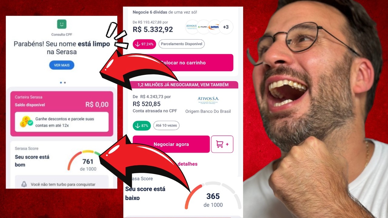 NÃO PAGUE DÍVIDAS! Como LIMPAR SEU NOME SEM PAGAR DÍVIDA! AUMENTE seu SCORE [COMPROVADO]