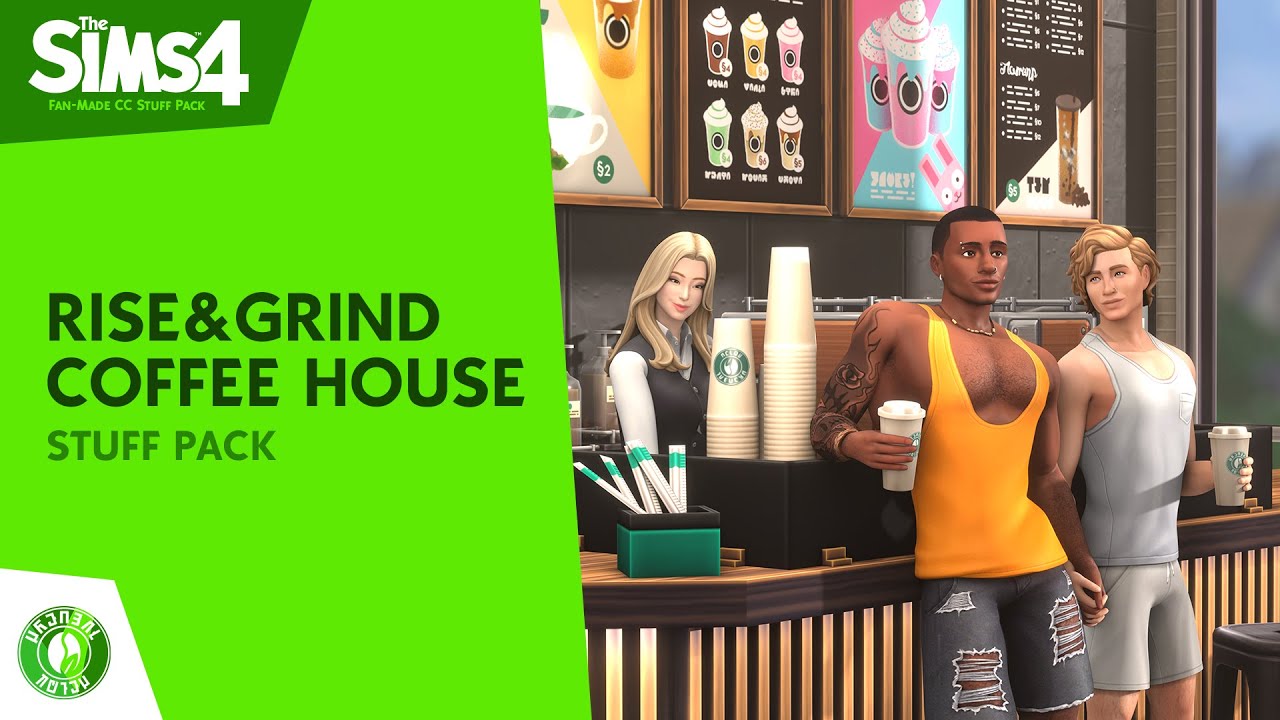 The Sims 4 Rise&Grind Coffee House Custom Stuff Pack: Official Trailer