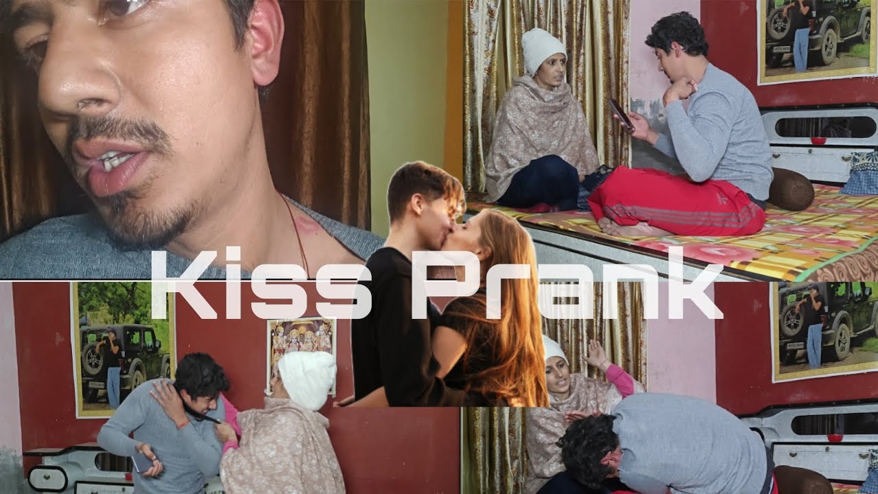 Kissing prank on angry mom gone wrong 😮‍💨😂     #mom #comedy #prank #pranks #viral #viralcomedy 