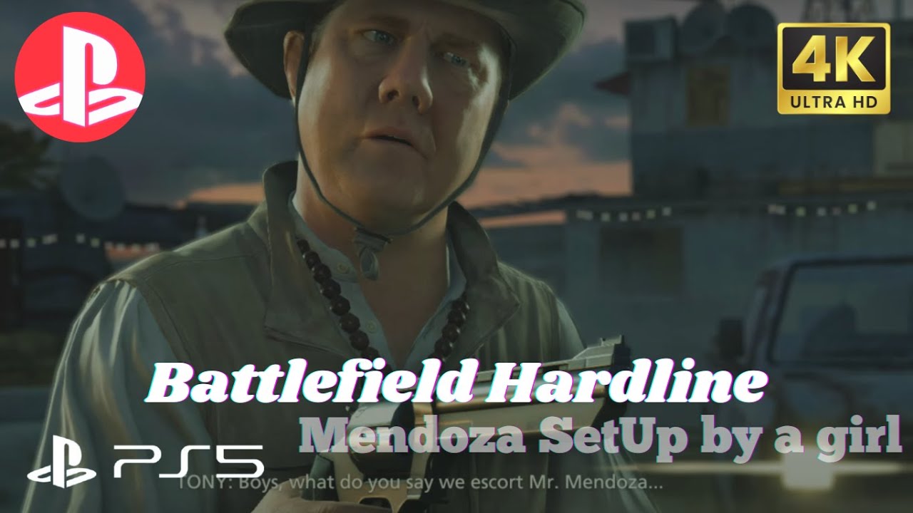 Battlefield Hardline 2024 👧🏻 Mendoza SetUp by a girl 😱 - Chapter 8 - realistic ultra 4K - veteran 🎮