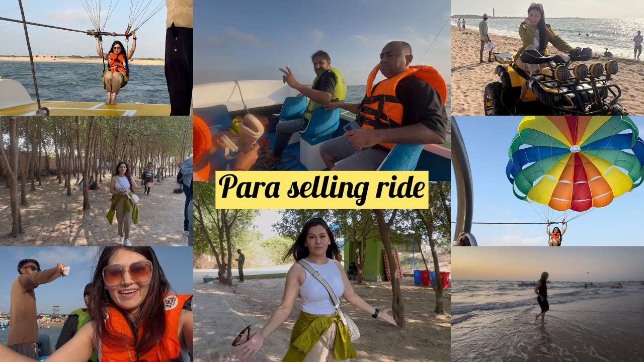Shivrajpur beach🏖️beach ki Mauj masti 😍￼parasailing ride mai kyahuaa😱￼travelling vlog|| 20/4/2025/