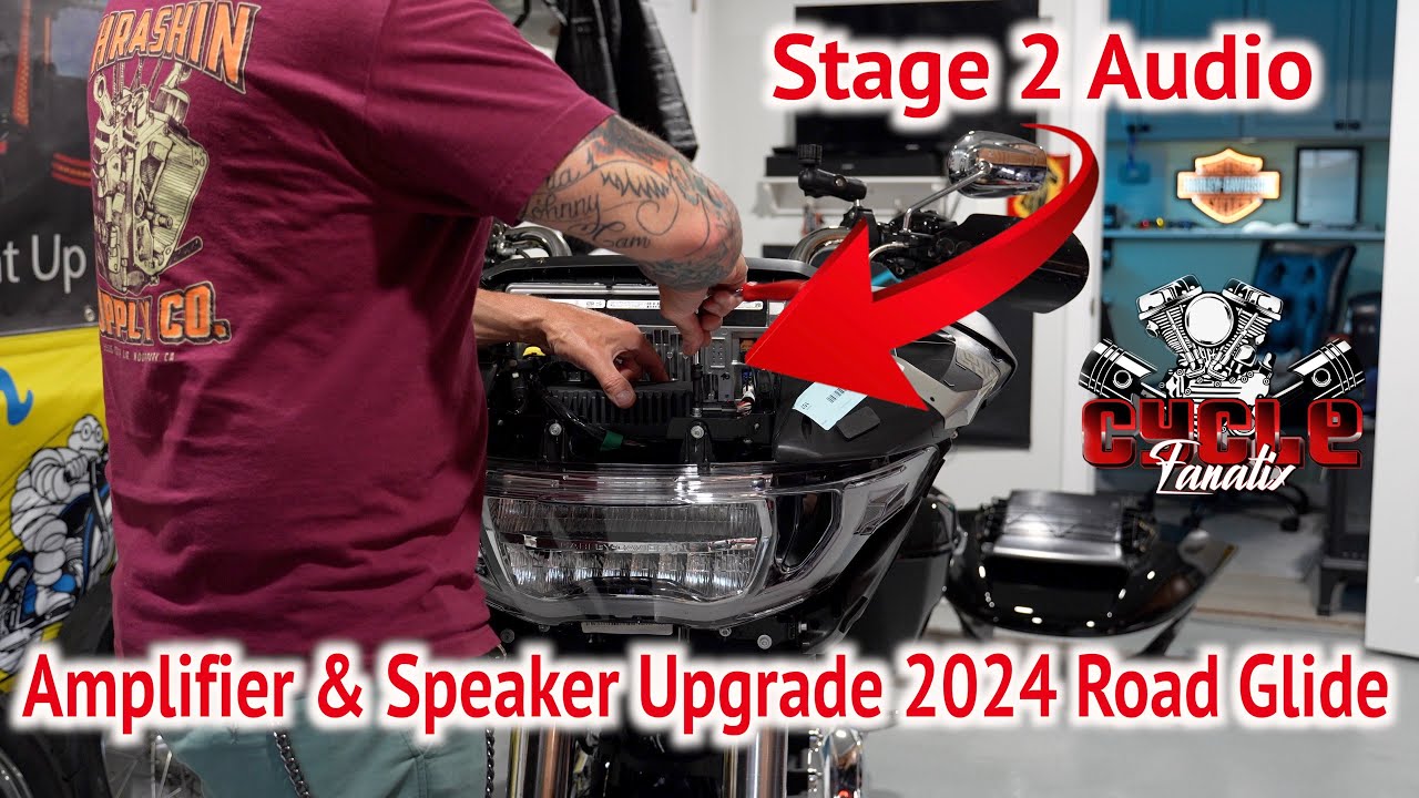 Обновление аудиосистемы Harley Davidson Road Glide Stage 2 2024 года 