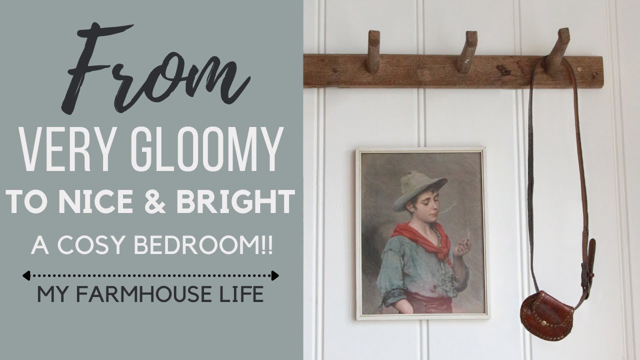 Lets Fix this Gloomy Farmhouse Bedroom | The Corner in the Dormer