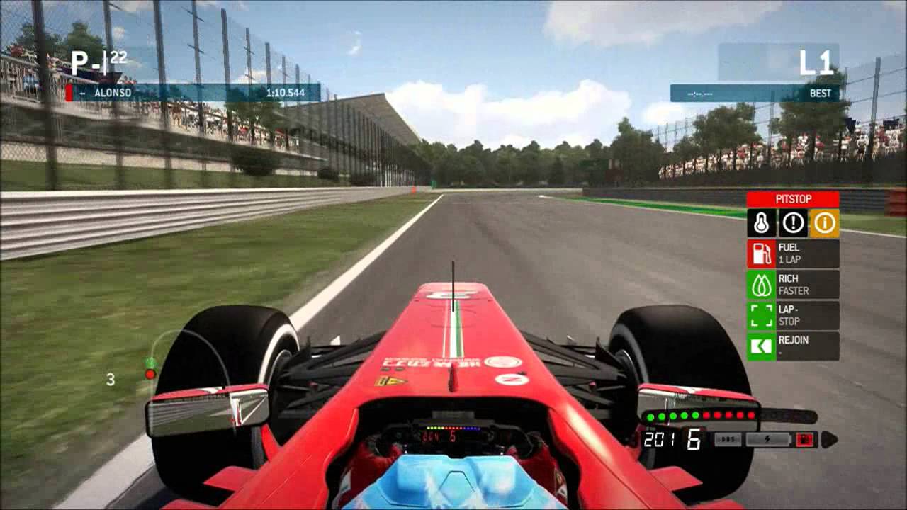 F1 2013 - Custom GP Setup Guide - Monza - 1:20.782