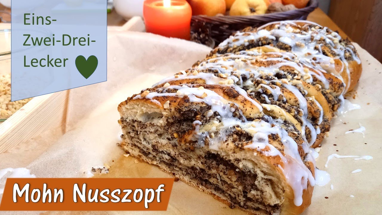 Saftiger Mohn Nuss Zopf, Hefezopf🥧❤ Rezepte aus Bayern ❤🥧einfach und schnell gemacht!
