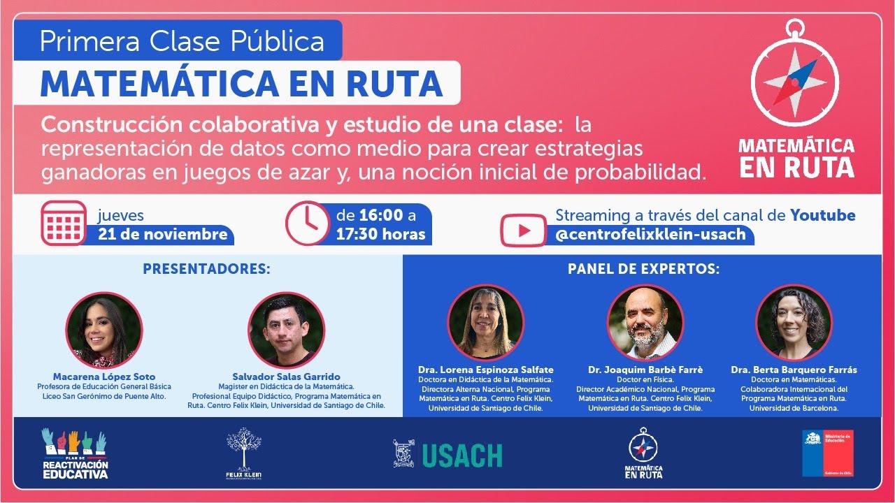 Primera Clase Pública Matemática en Ruta