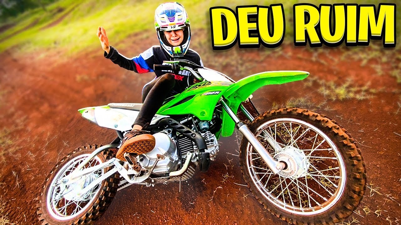 FUI ANDAR NA PISTA DE MOTOCROSS E DEU RUIM!!!