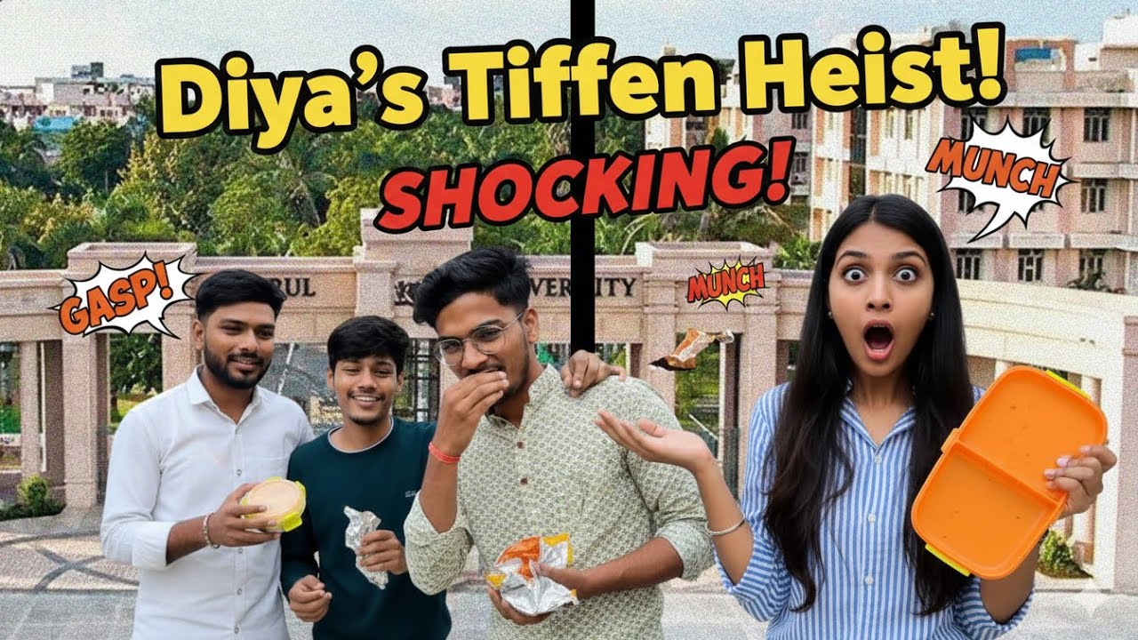 Diya ka Tiffin kisne khaya | @ParulUniversity | #paruluniversity #vlog #college 