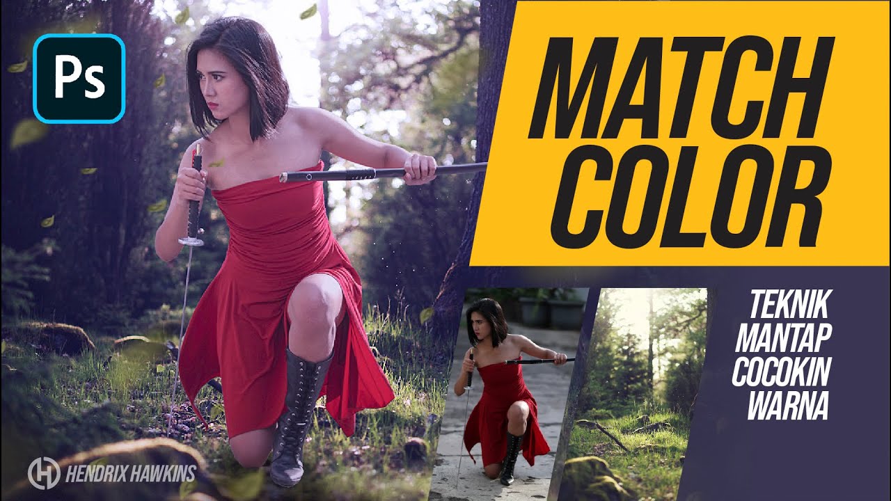 Tutorial menggabungkan foto dan menyamakan warna agar tidak terlihat editan