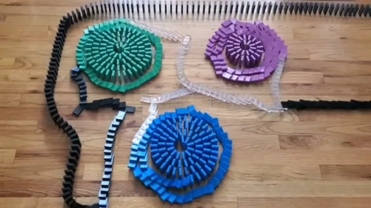 INCREDIBLE Domino Tricks in REVERSE!