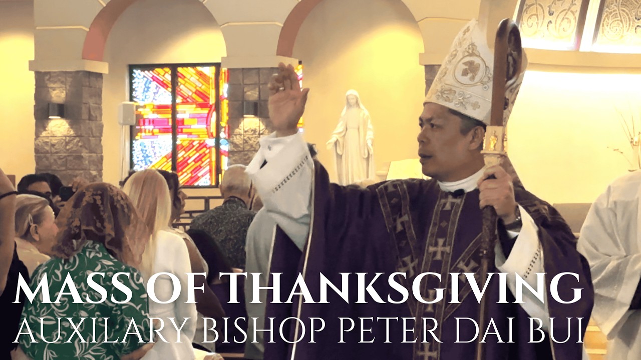 Welcome home Auxiliary Bishop Bui