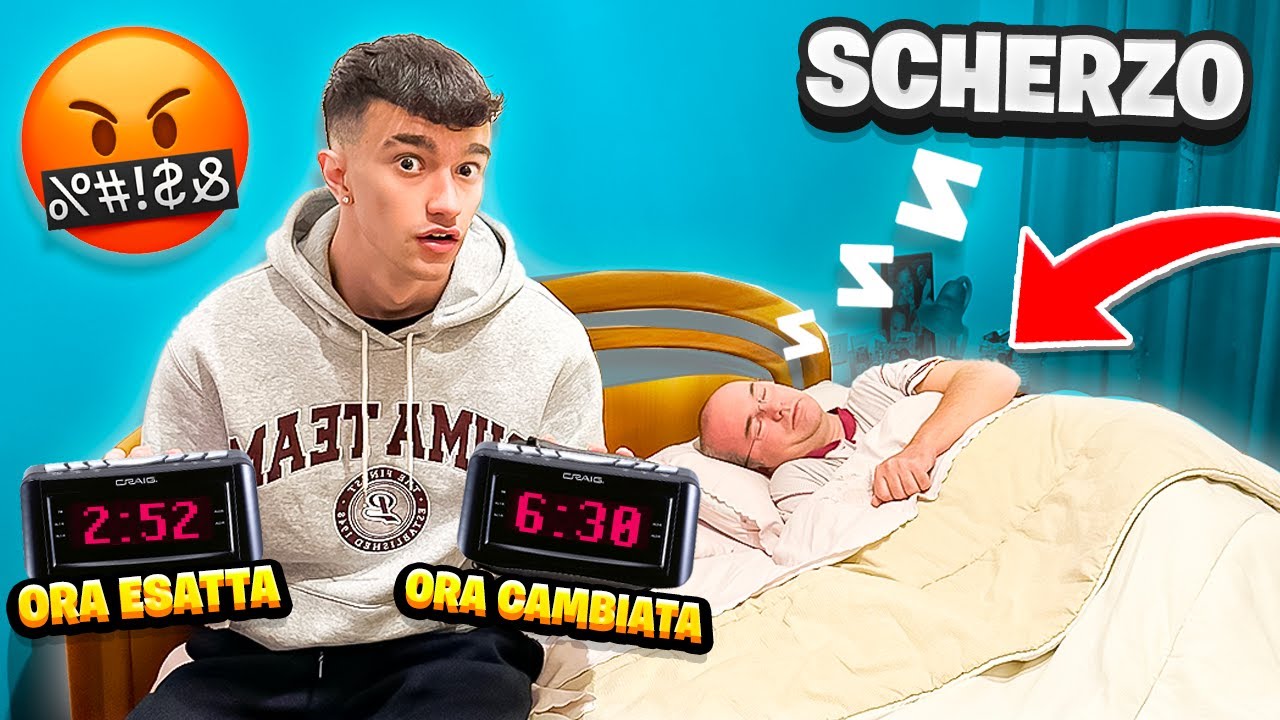 FACCIO CREDERE a MIO PAP&Agrave; che SIA GIORNO ma &egrave; NOTTE! *SCHERZO EPICO*