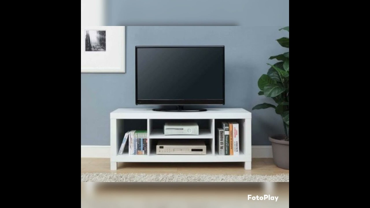 White TV Stand, Holds TVs up to 42